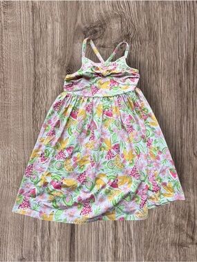 Girls Tommy Bahama Green and Yellow Dress Size 10